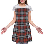 Tartan Knitted Pattern Print Adjustable Apron