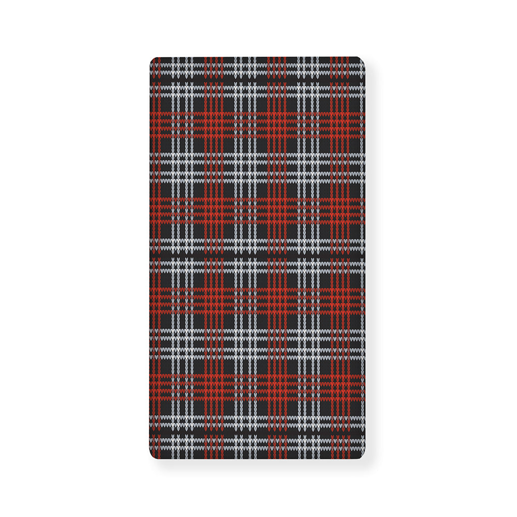 Tartan Knitted Pattern Print Baby Crib Sheet