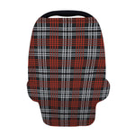 Tartan Knitted Pattern Print Baby Seat Cover