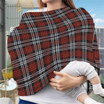 Tartan Knitted Pattern Print Baby Seat Cover