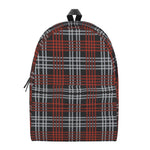 Tartan Knitted Pattern Print Backpack