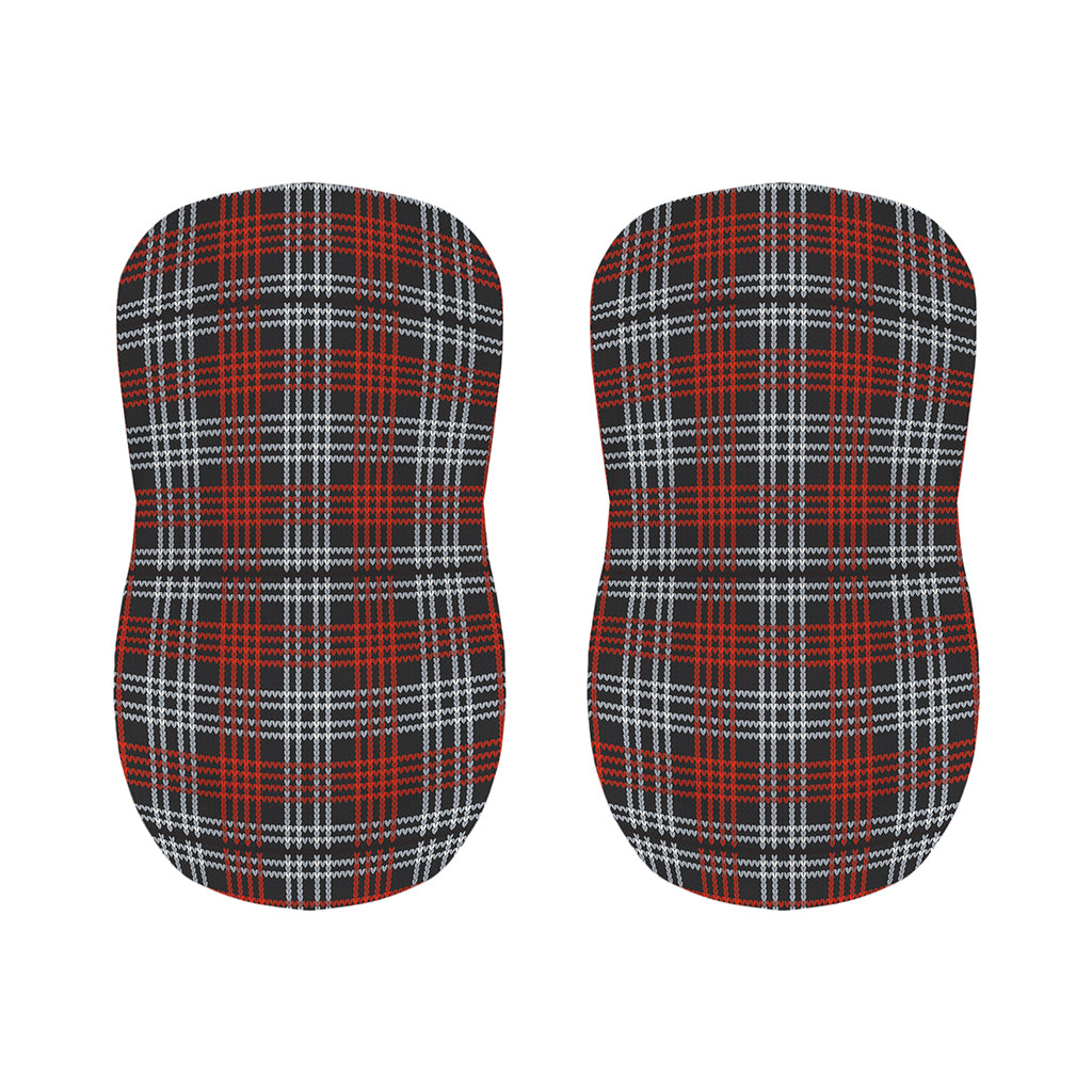 Tartan Knitted Pattern Print Bar Stool Covers