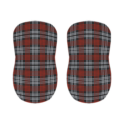 Tartan Knitted Pattern Print Bar Stool Covers