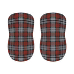 Tartan Knitted Pattern Print Bar Stool Covers