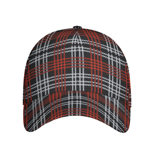 Tartan Knitted Pattern Print Baseball Cap