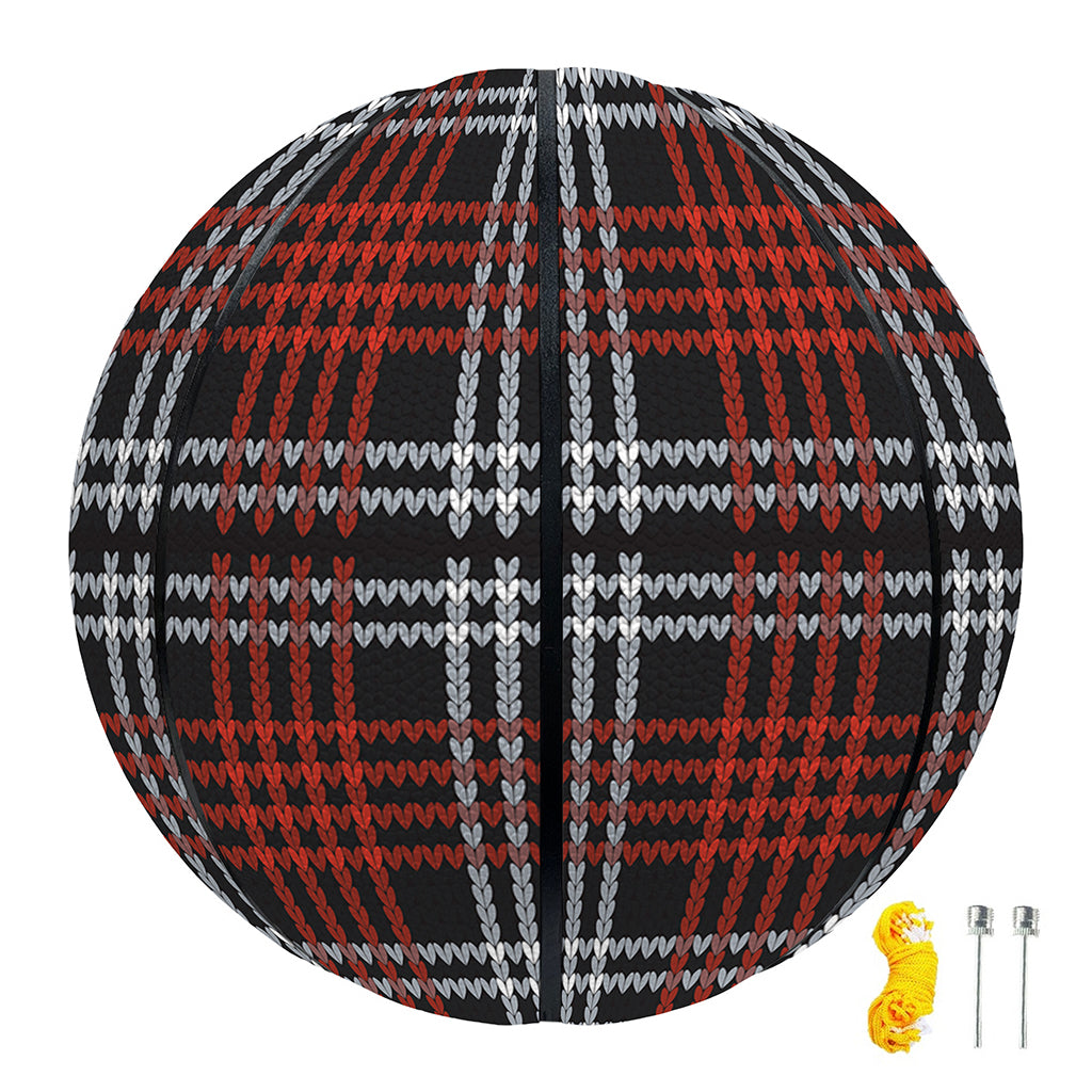 Tartan Knitted Pattern Print Basketball