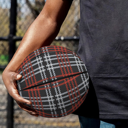 Tartan Knitted Pattern Print Basketball