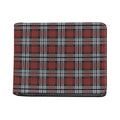 Tartan Knitted Pattern Print Bifold Wallet