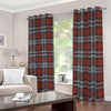 Tartan Knitted Pattern Print Blackout Grommet Curtains