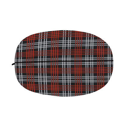 Tartan Knitted Pattern Print Car Side Mirror Covers