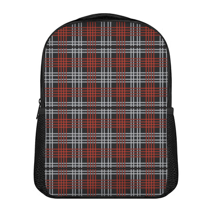 Tartan Knitted Pattern Print Casual Backpack