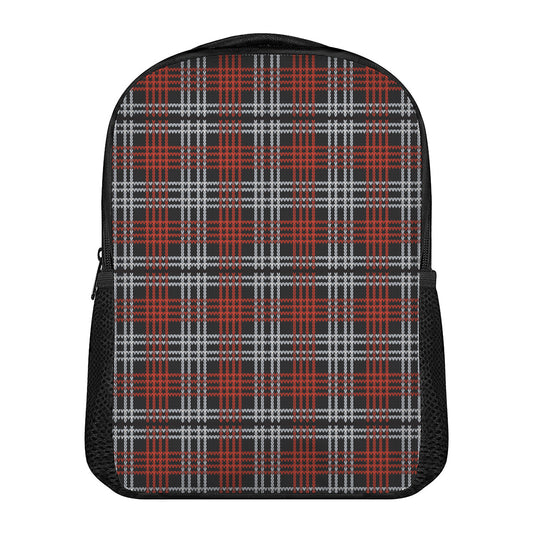 Tartan Knitted Pattern Print Casual Backpack