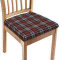 Tartan Knitted Pattern Print Chair Cushion Cover