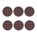 Tartan Knitted Pattern Print Coaster Set