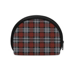 Tartan Knitted Pattern Print Coin Purse