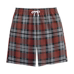 Tartan Knitted Pattern Print Cotton Shorts