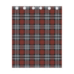 Tartan Knitted Pattern Print Curtain