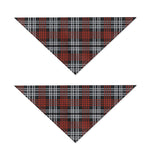 Tartan Knitted Pattern Print Dog Bandana