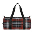 Tartan Knitted Pattern Print Gym Bag