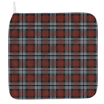 Tartan Knitted Pattern Print Hand Towel