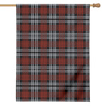 Tartan Knitted Pattern Print House Flag