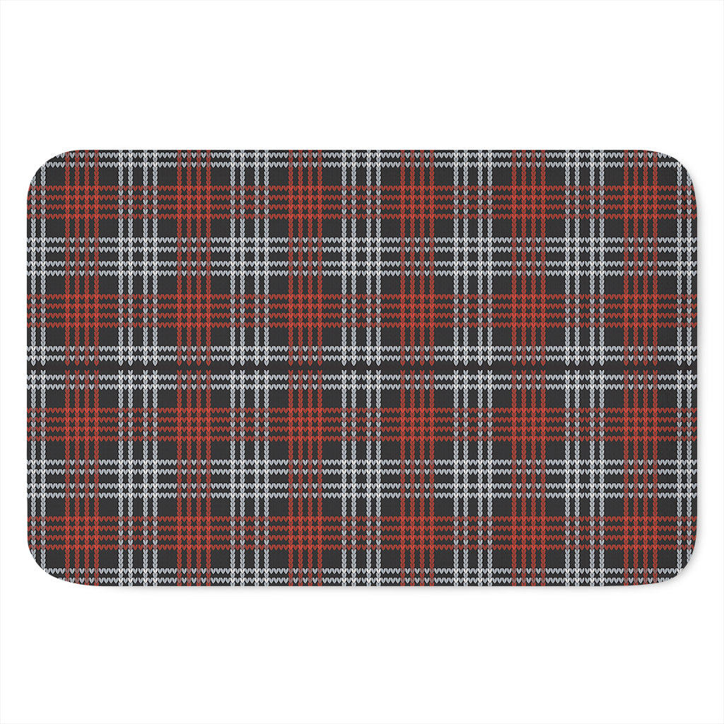 Tartan Knitted Pattern Print Indoor Door Mat