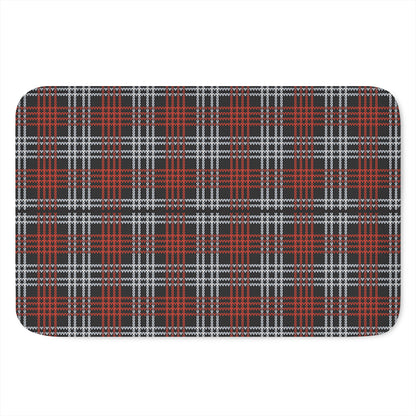 Tartan Knitted Pattern Print Indoor Door Mat