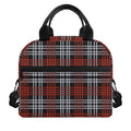 Tartan Knitted Pattern Print Insulated Lunch Bag
