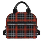 Tartan Knitted Pattern Print Insulated Lunch Bag
