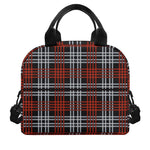 Tartan Knitted Pattern Print Insulated Lunch Bag