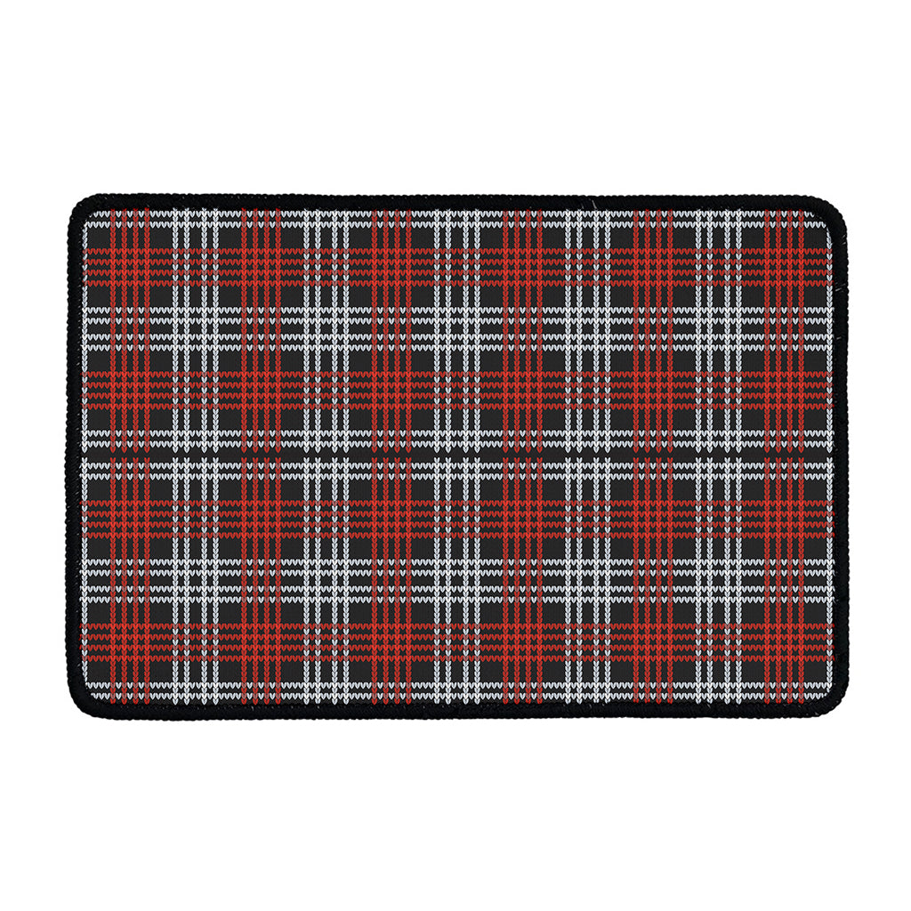 Tartan Knitted Pattern Print Kitchen Mat