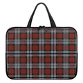 Tartan Knitted Pattern Print Laptop Sleeve With Handle