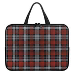 Tartan Knitted Pattern Print Laptop Sleeve With Handle