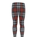 Tartan Knitted Pattern Print Men's Leggings