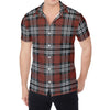 Tartan Knitted Pattern Print Men's Shirt