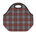 Tartan Knitted Pattern Print Neoprene Lunch Bag