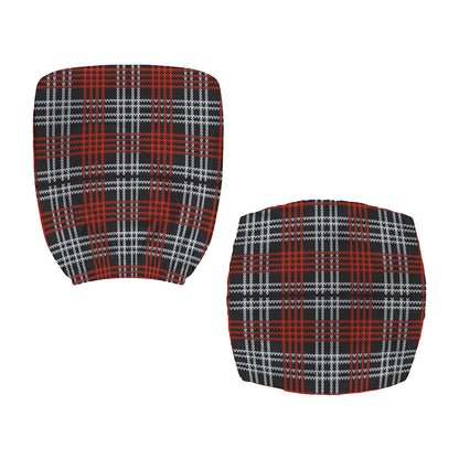 Tartan Knitted Pattern Print Office Chair Cover