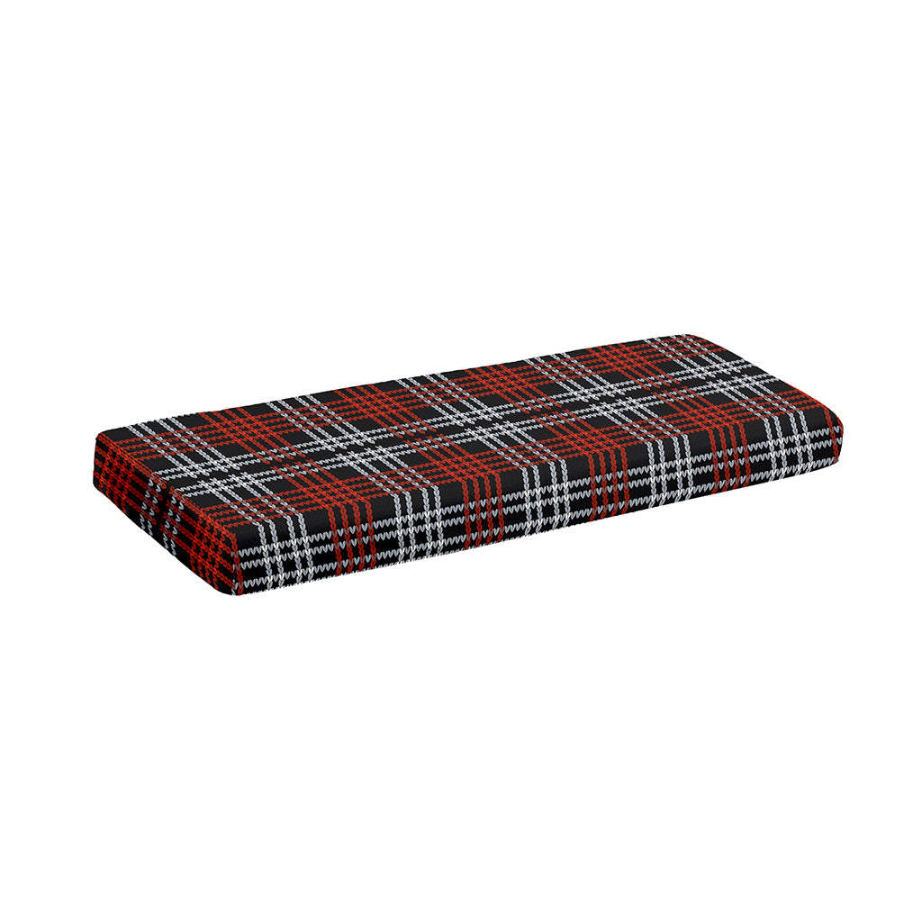 Tartan Knitted Pattern Print Piano Keyboard Cover