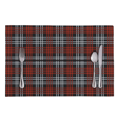 Tartan Knitted Pattern Print Placemat