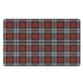 Tartan Knitted Pattern Print Polyester Doormat
