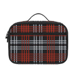 Tartan Knitted Pattern Print Portable Lunch Bag