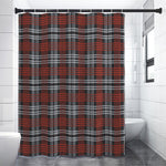 Tartan Knitted Pattern Print Premium Shower Curtain
