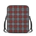 Tartan Knitted Pattern Print Rectangular Crossbody Bag