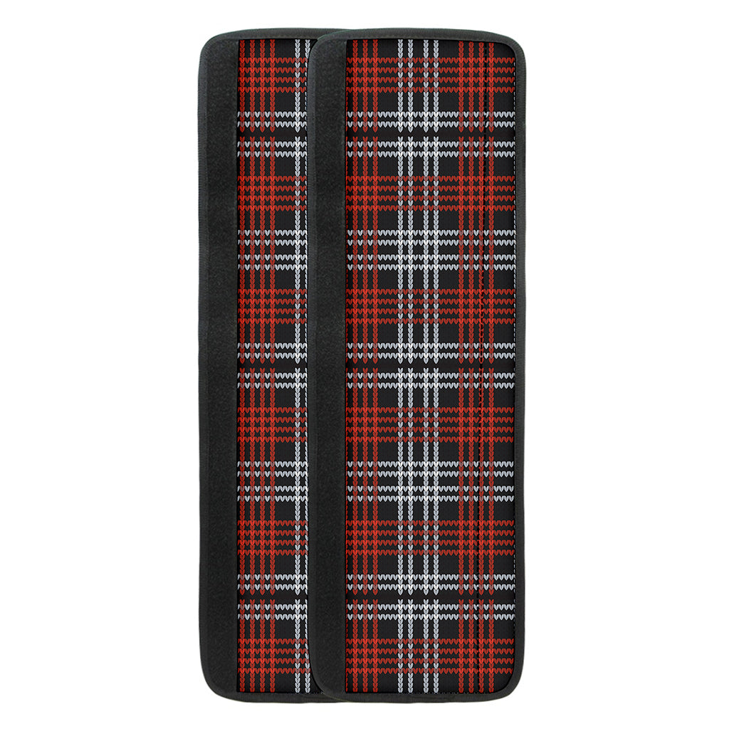 Tartan Knitted Pattern Print Refrigerator Handle Covers