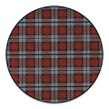 Tartan Knitted Pattern Print Round Floor Mat