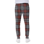 Tartan Knitted Pattern Print Scuba Joggers