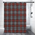 Tartan Knitted Pattern Print Shower Curtain