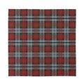 Tartan Knitted Pattern Print Silk Bandana