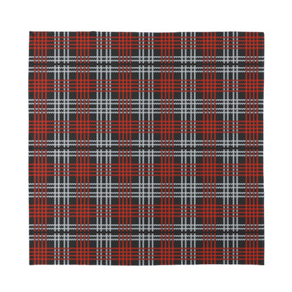 Tartan Knitted Pattern Print Silk Bandana