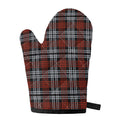 Tartan Knitted Pattern Print Single Oven Mitt